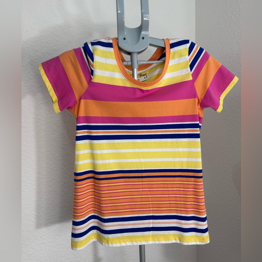 Coral Bay multicolored striped top size small